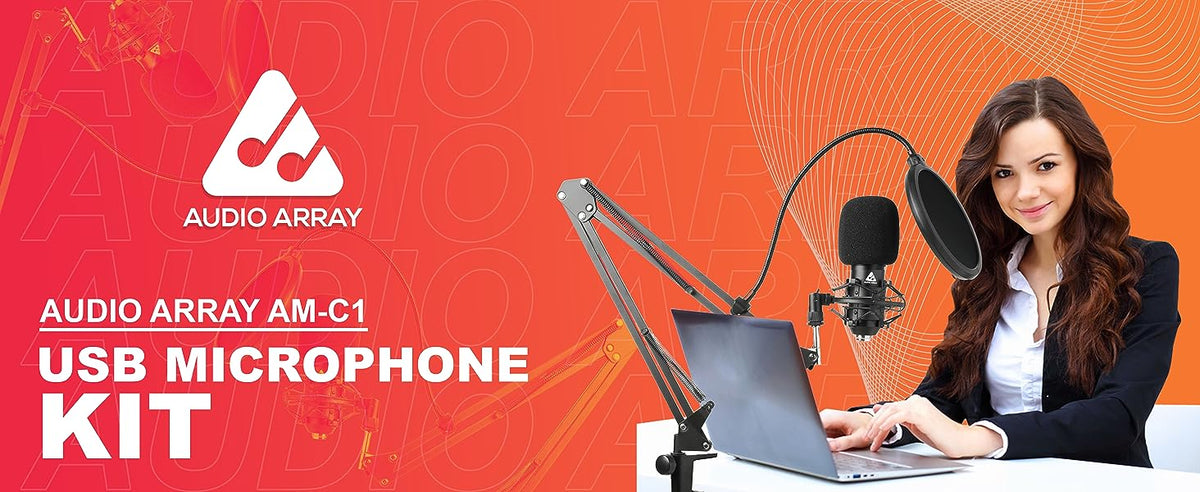 AM-C1 USB Condenser Microphone Kit