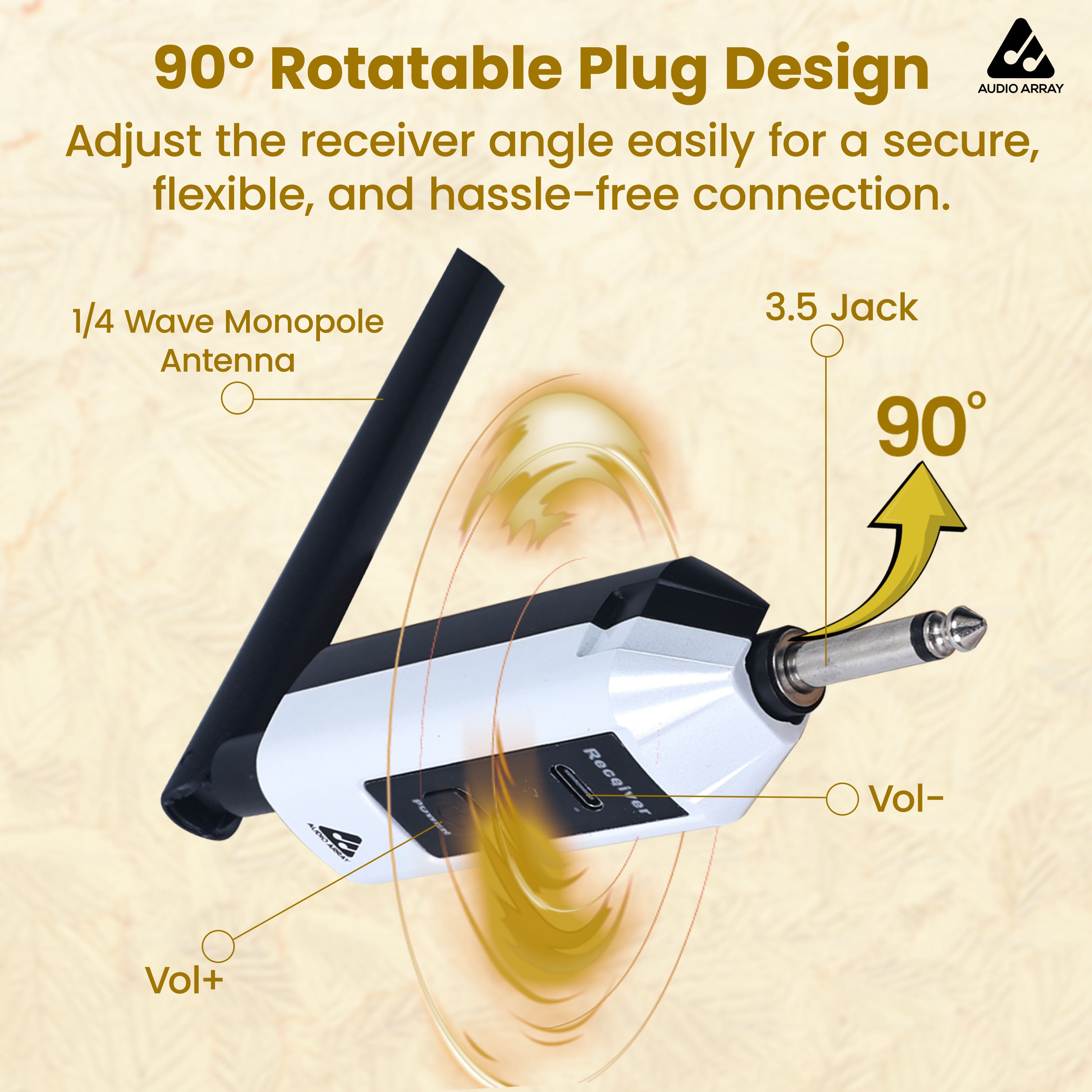Audio Array Professional UHF Interview Microphone System | 630-690MHz | DP-718H