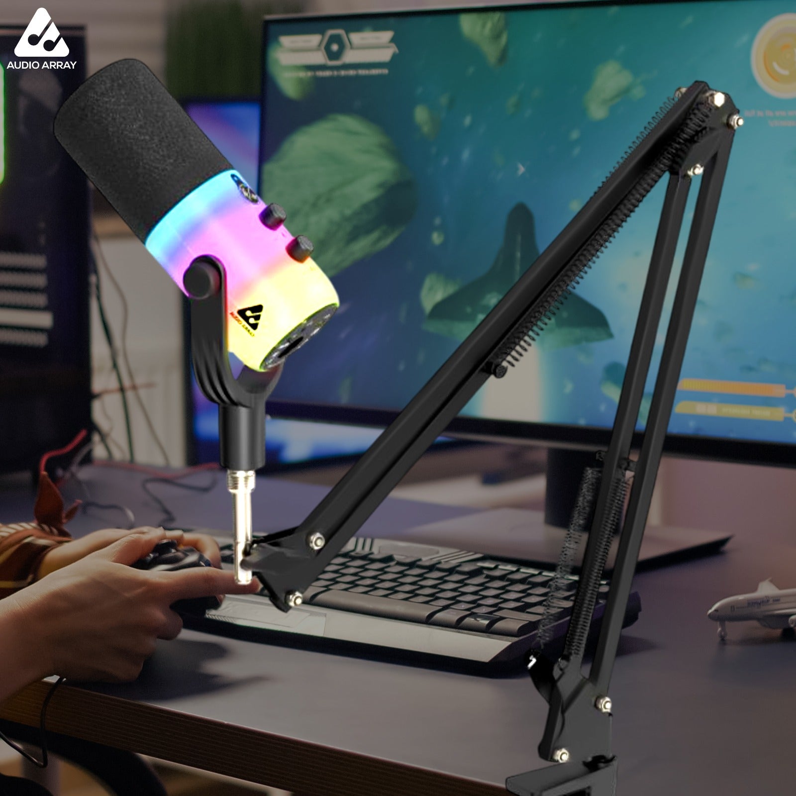 Audio Array AM-C48 Full RGB Dynamic XLR/USB Microphone