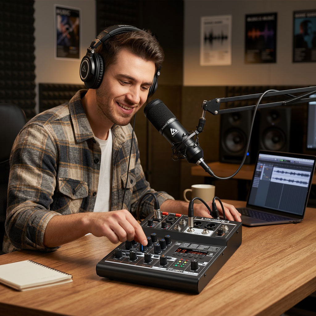Audio Array BE-4 4 Channel Mixer With OTG